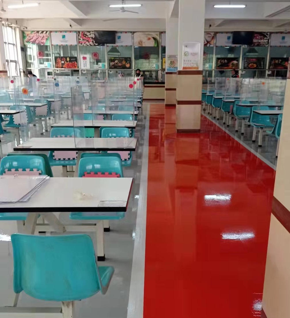83中學食堂  環氧地坪